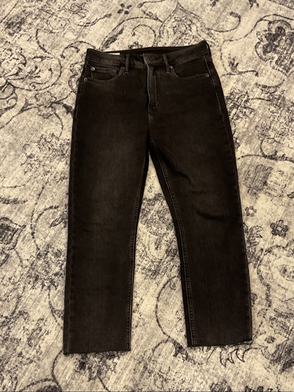 GAP Vintage Slim Sky High Jeans in Black with Red Label